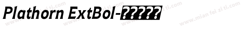 Plathorn ExtBol字体转换